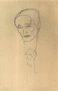 Estudio de la cabeza de una anciana de Gustav Klimt